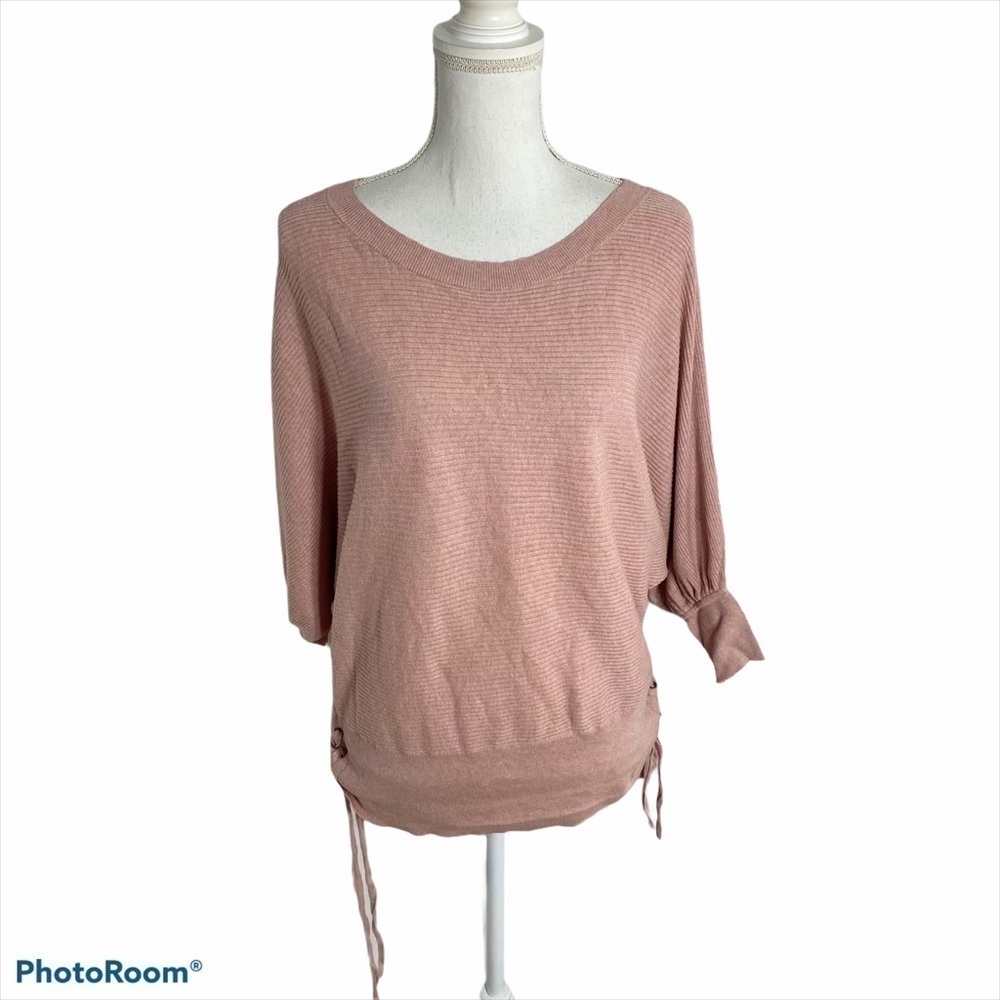 Gap Pink Waist Tie Top Medium Women’s Long Sleeve